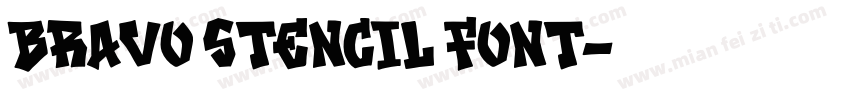 Bravo Stencil Font字体转换